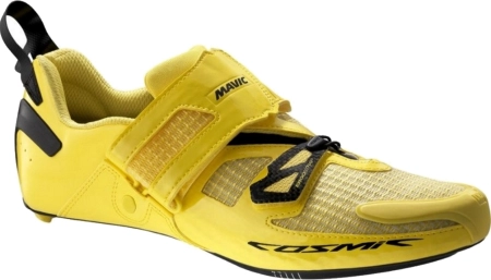 yellow mavic cycling shoes